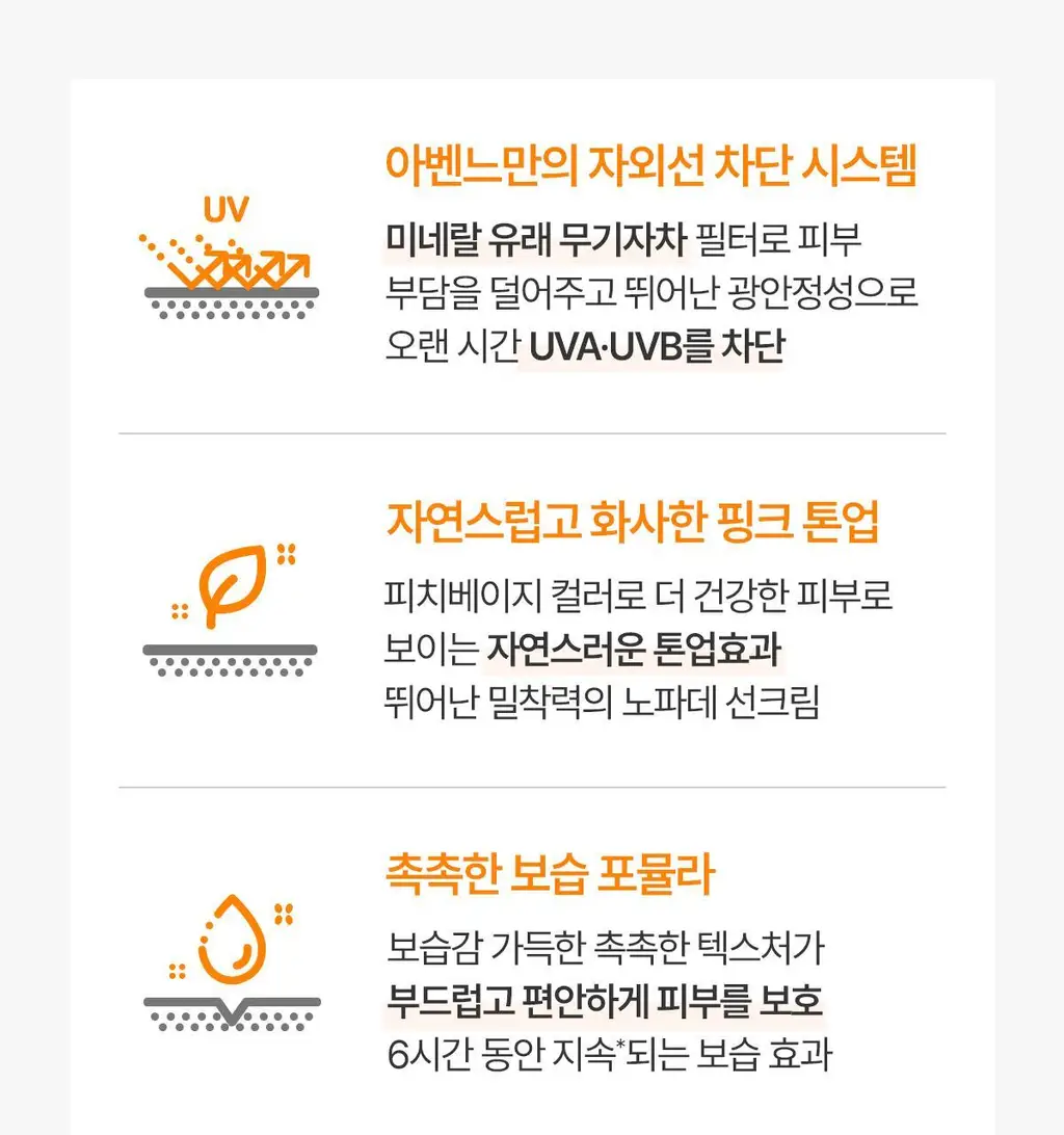 [톤업/무기자차] 아벤느 선 미네랄 크림 50ML 상세페이지 9